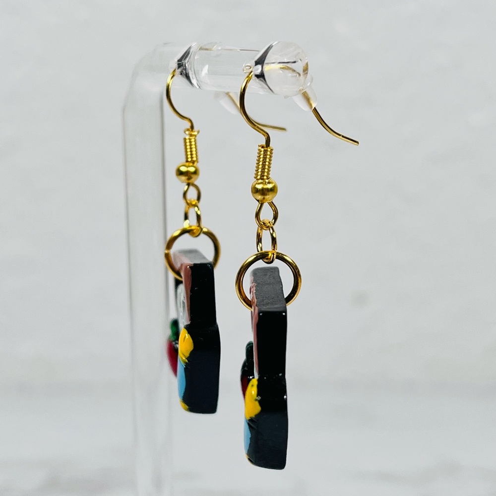 Chalkboard ABC Earrings - Picture 3 of 8